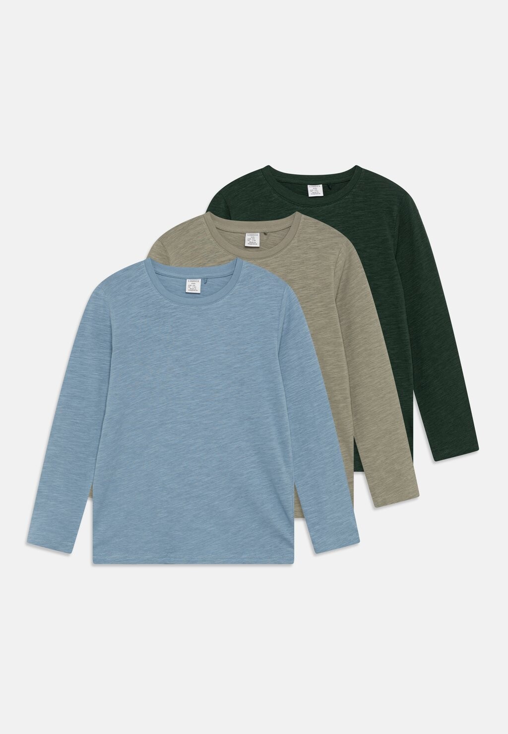 

Топ с длинными рукавами 3 PACK Lindex, зеленый