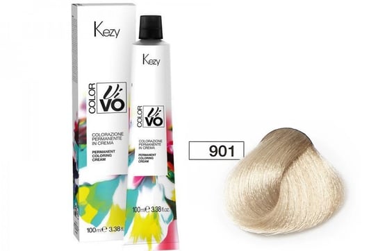Краска для волос Kezy Color Vivo 100 мл 901 пепельный супер светлый блондин