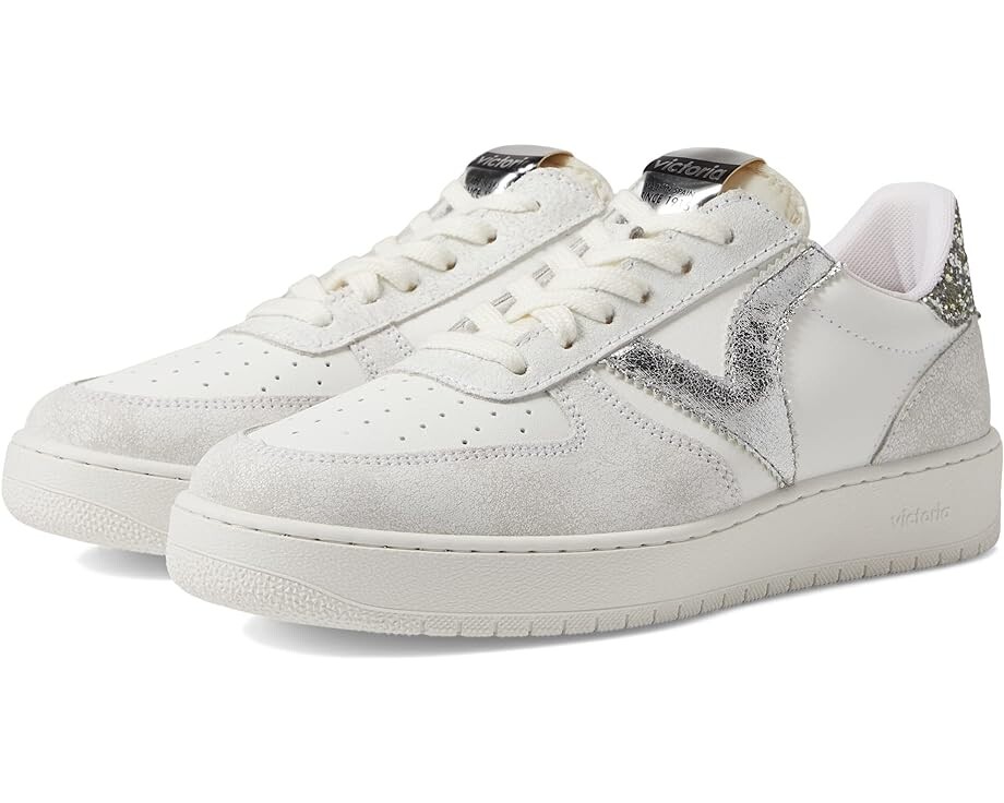 

Кроссовки victoria Madrid Leather Cracked Metallic V, цвет Plata