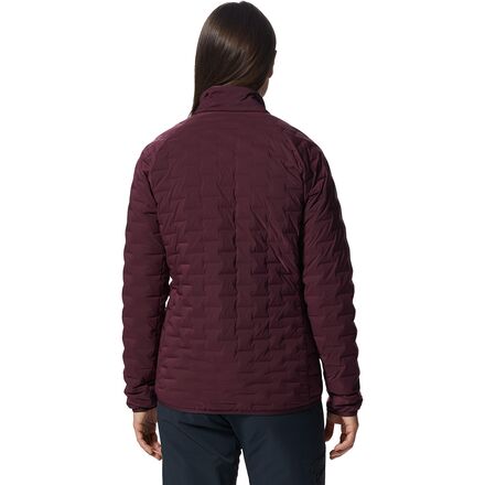 пуховик мужской mountain hardwear stretchdown™ light jacket синий Легкая куртка стрейч-даун женская Mountain Hardwear, цвет Cocoa Red