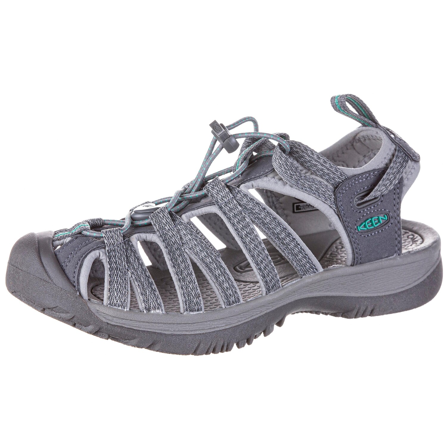 

Сандалии Keen Outdoor WHISPER, цвет medium grey-peacock green