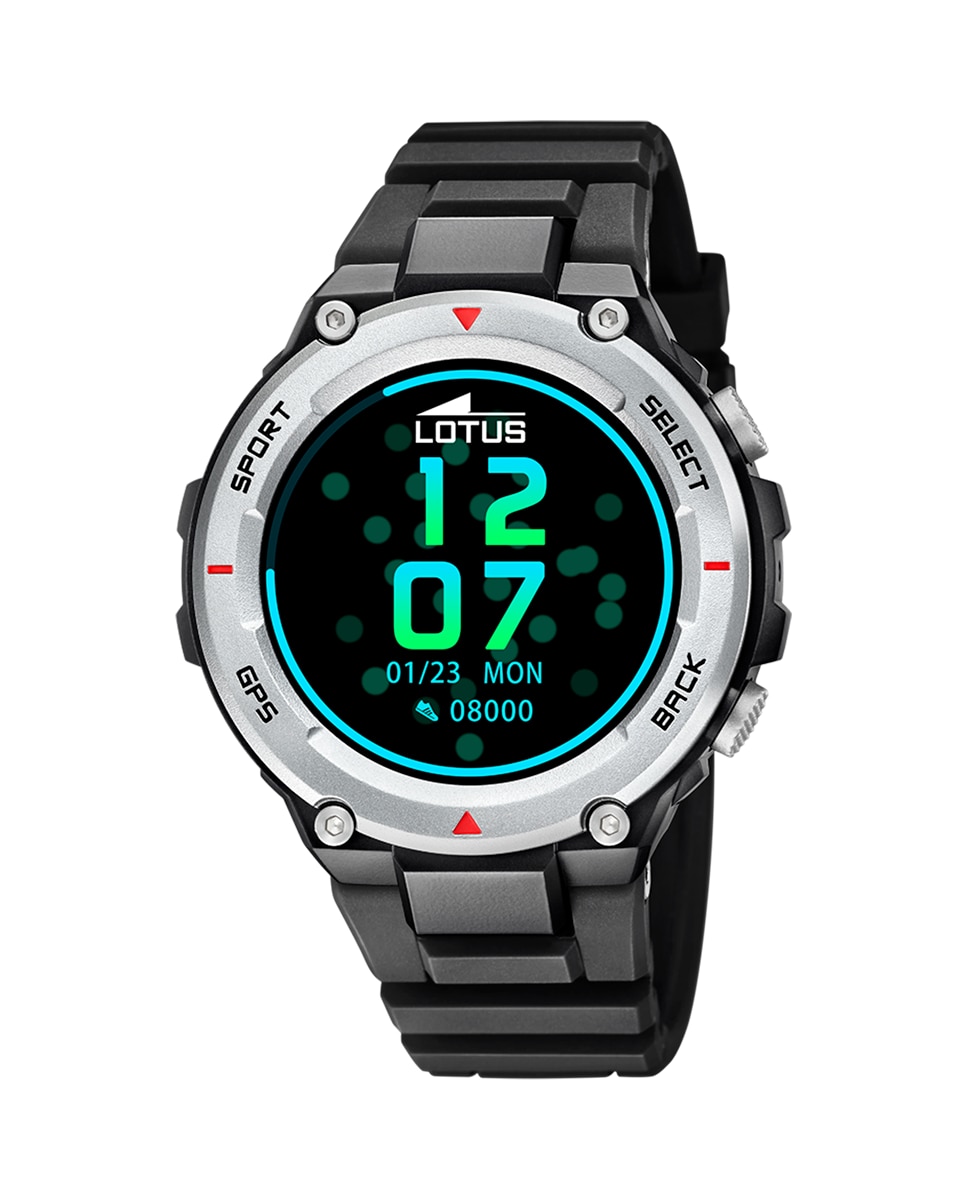 Умные часы 50024/2 черные резиновые LOTUS, черный умные часы с сенсорным экраном 2021 дюйма мужские спортивные водонепроницаемые умные часы с bluetooth женские часы с функцией звонка для iphone ios