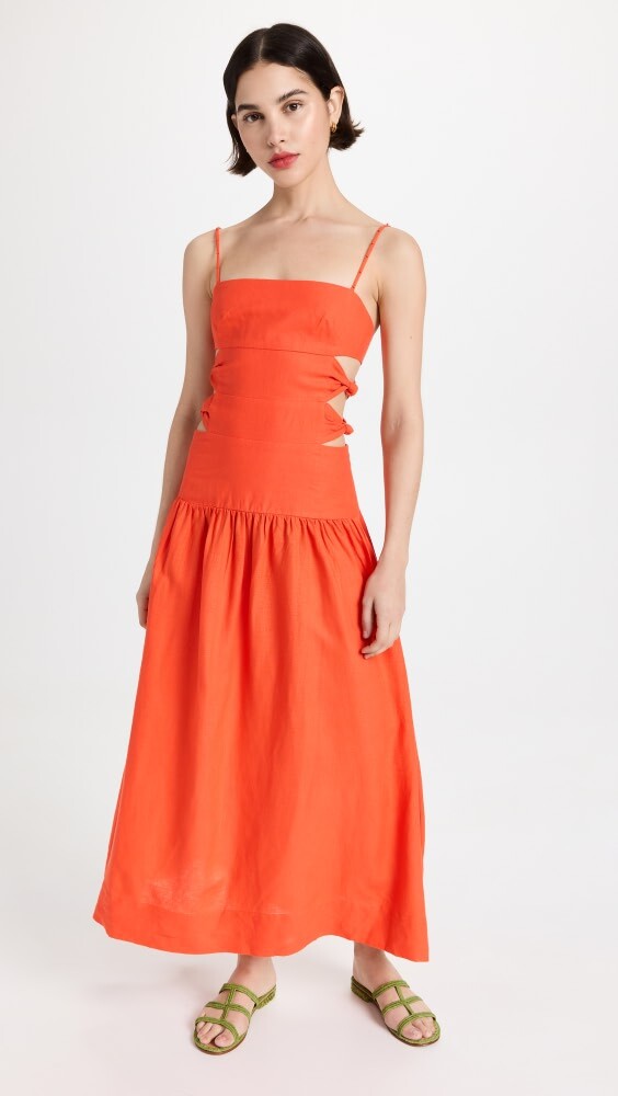 

Платье миди FARM Rio Orange Cut Out