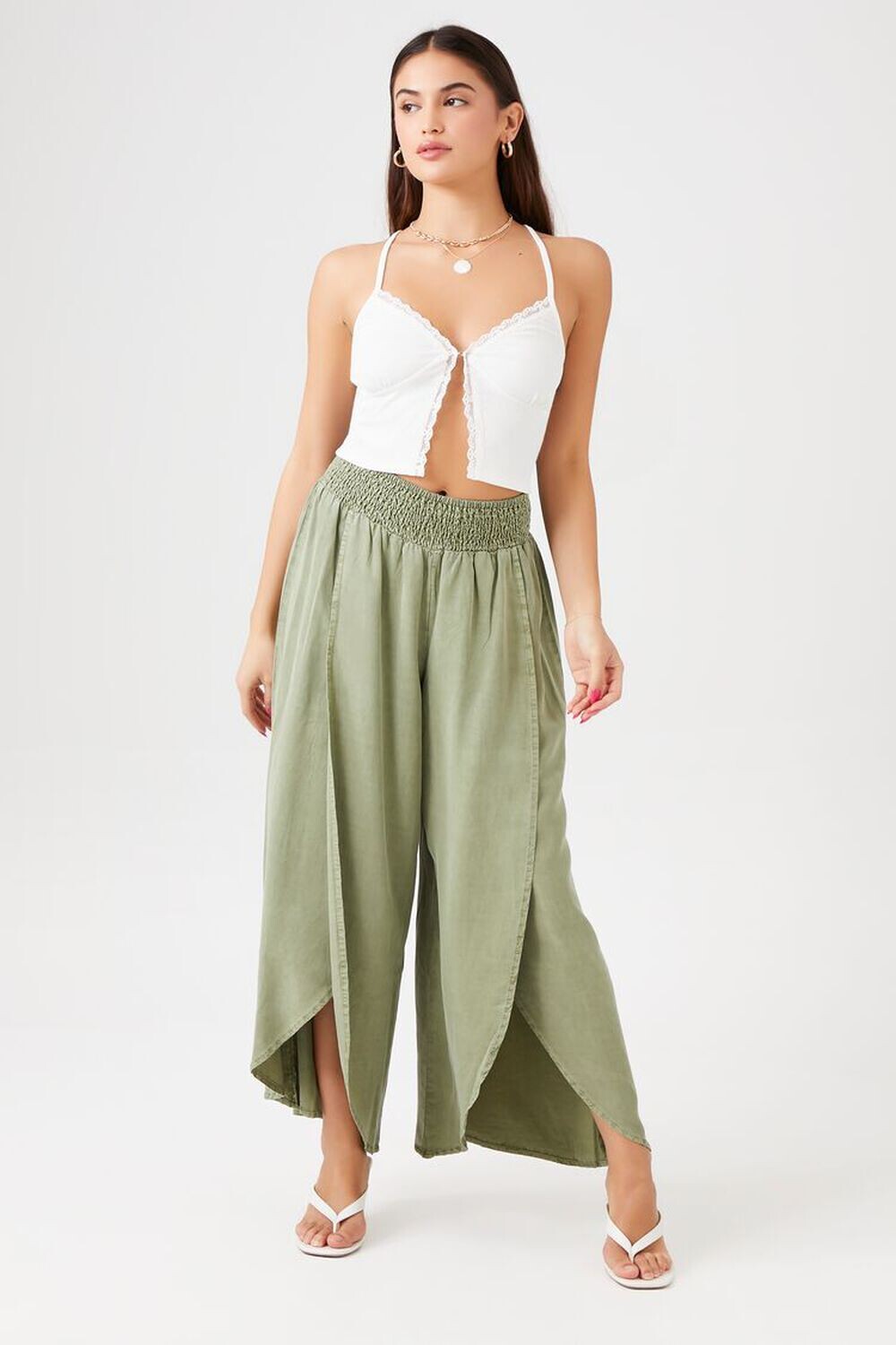 

Широкие брюки с тюльпановым краем Forever 21