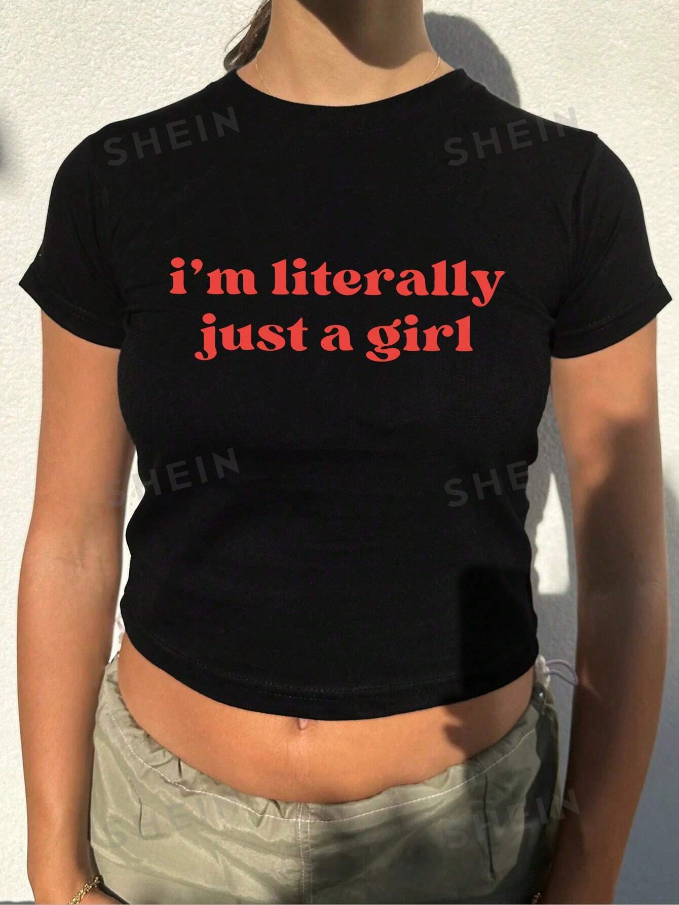 Женская футболка Y2k с коротким рукавом и принтом слогана, черный боди хлопковое с коротким рукавом и круглым вырезом с буквенным принтом