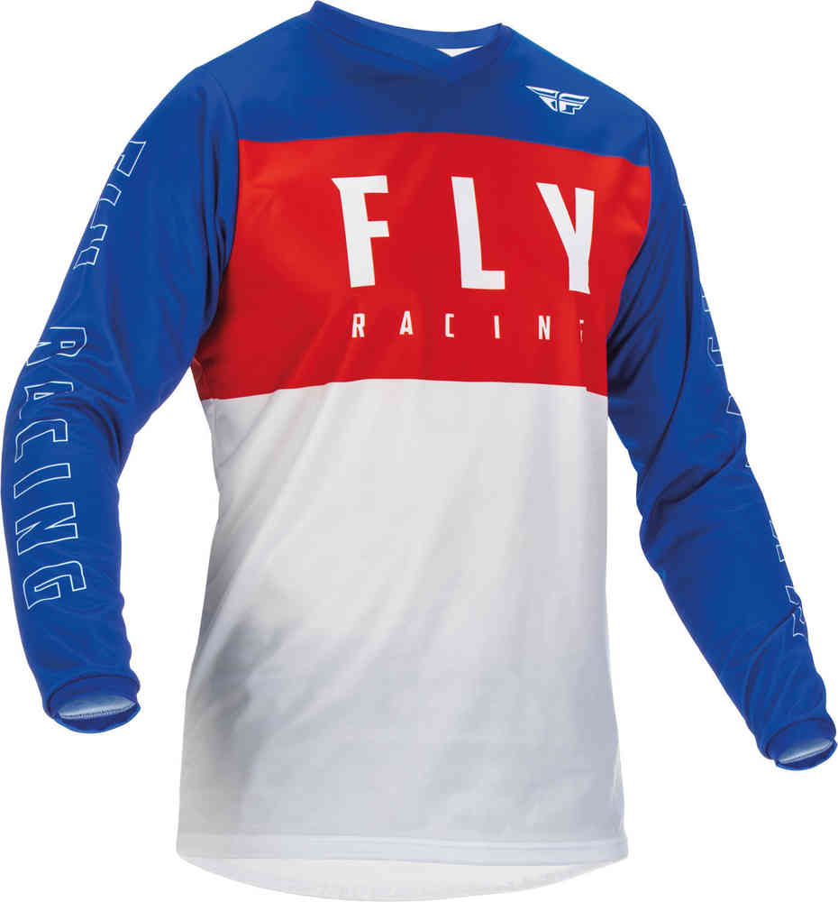 Джерси для мотокросса Fly Racing F-16 FLY Racing, красный/синий/белый джерси fly racing f 16 молодежный черный серый желтый