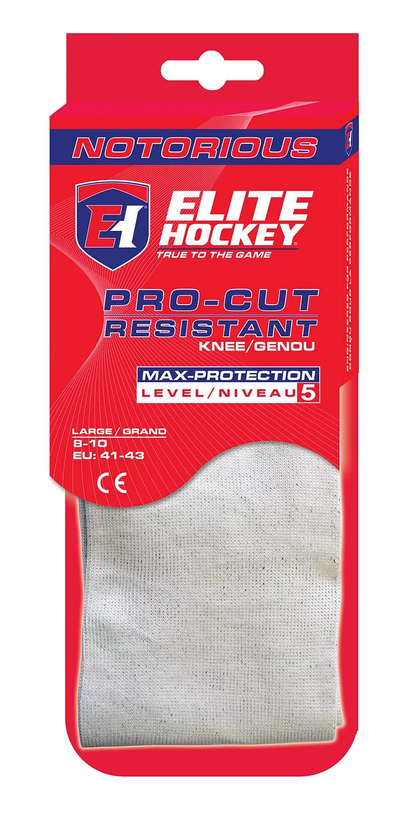 Гольфы Elite Hockey Notorious Pro-Cut, устойчивые к порезам Icon Sports Group, серебристый/черный цена и фото