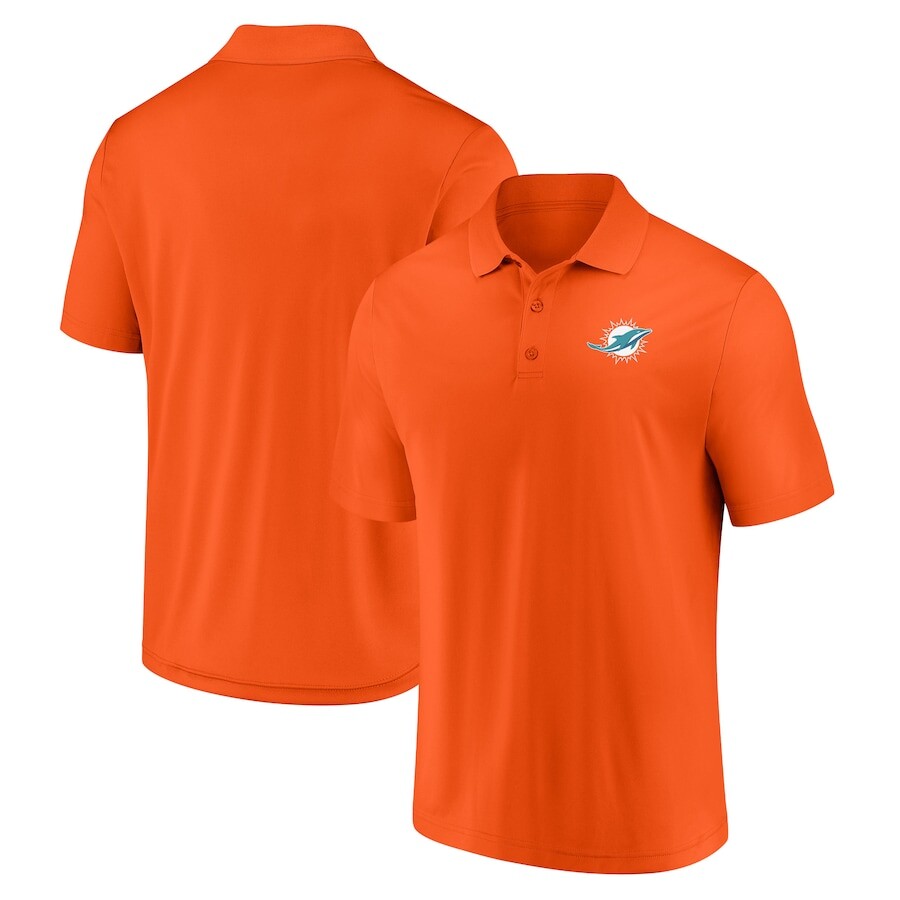 

Поло с коротким рукавом Fanatics Branded Miami Dolphins, оранжевый