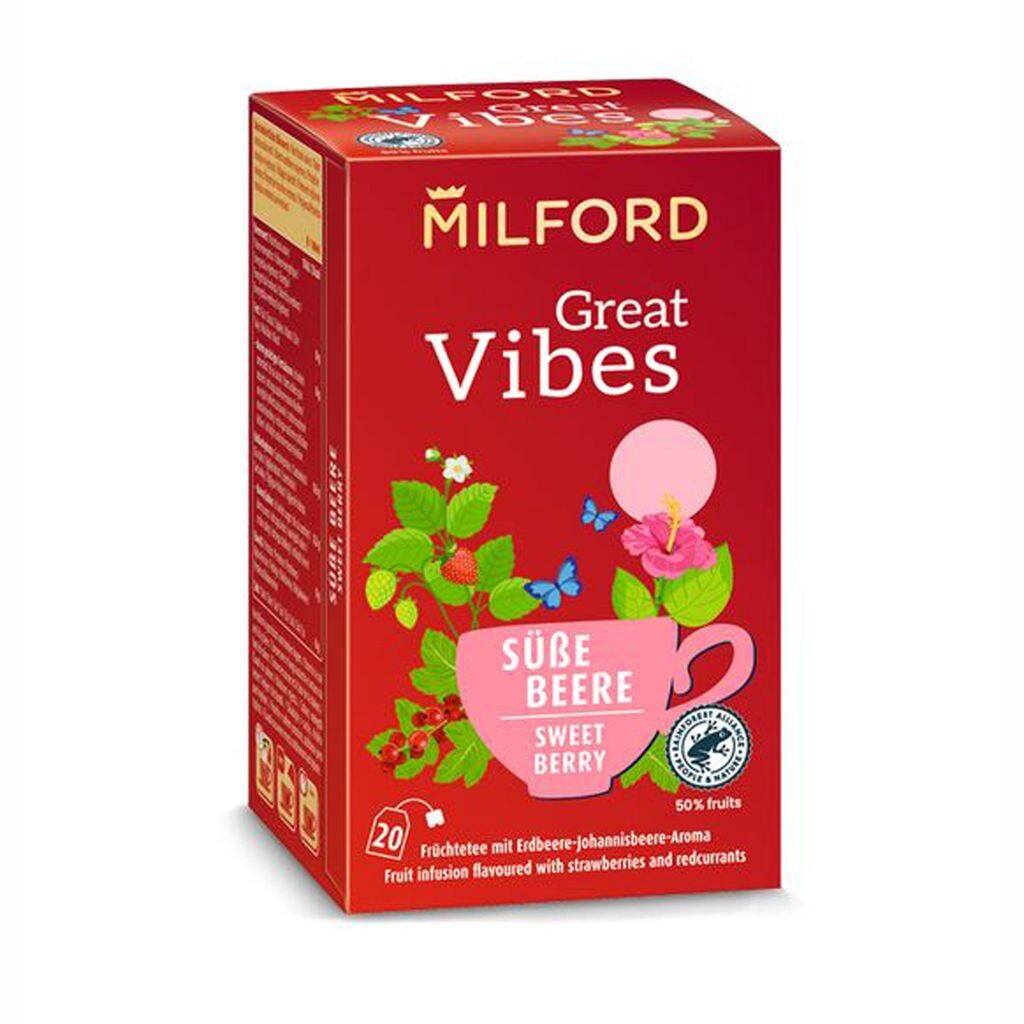 

Чай Milford Great Vibes Sweet Berry Fruit Клубника Смородина 40г Meßmer