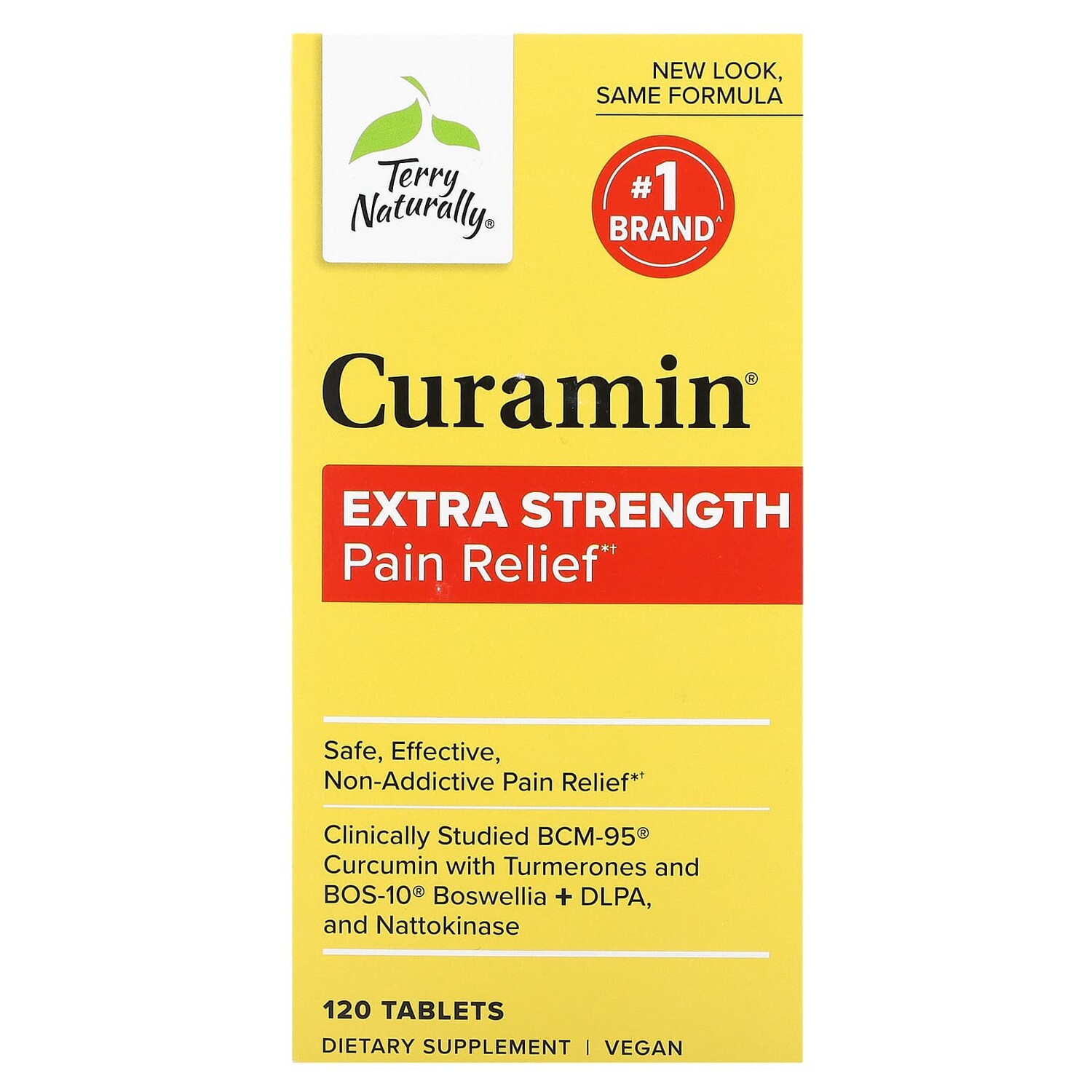 

Curamin, очень сильное обезболивающее, 120 таблеток, Terry Naturally