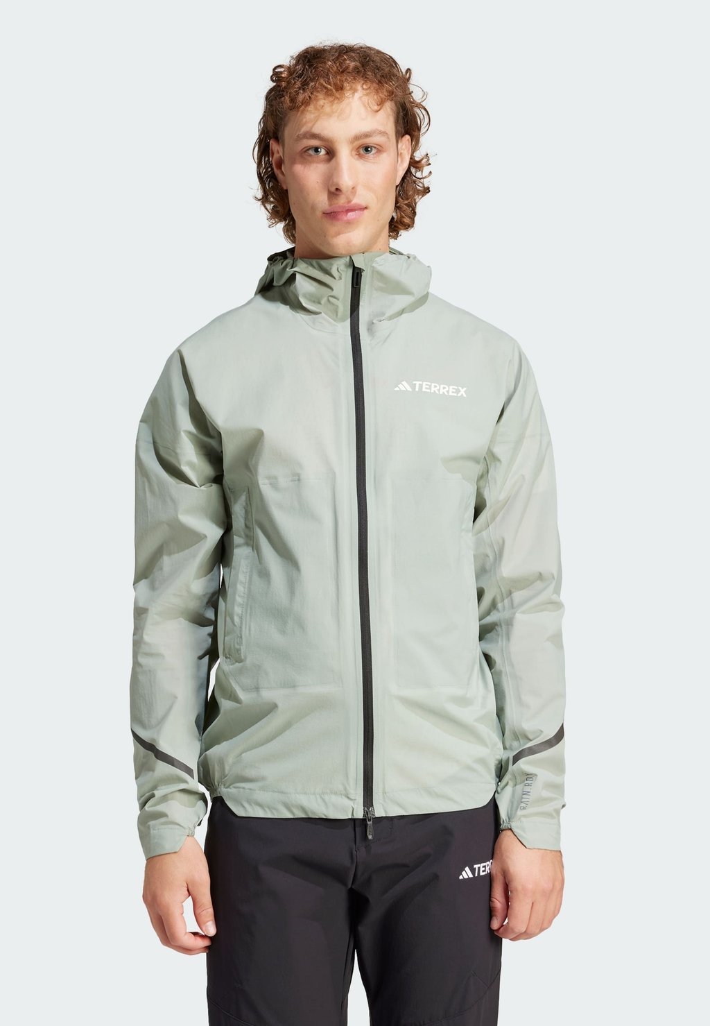 

Жёсткая куртка TERREX XPERIOR 2.5L LIGHT RAIN.RDY JACKET Adidas Terrex, цвет silver green