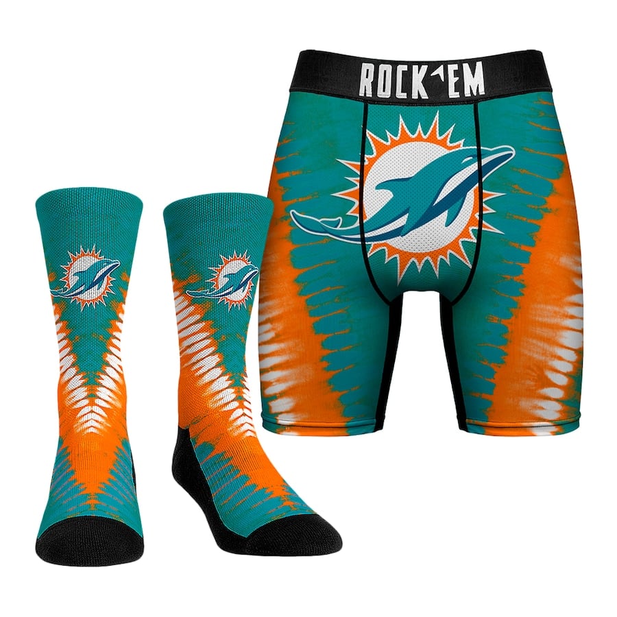 

Носки Rock Em Socks Miami Dolphins