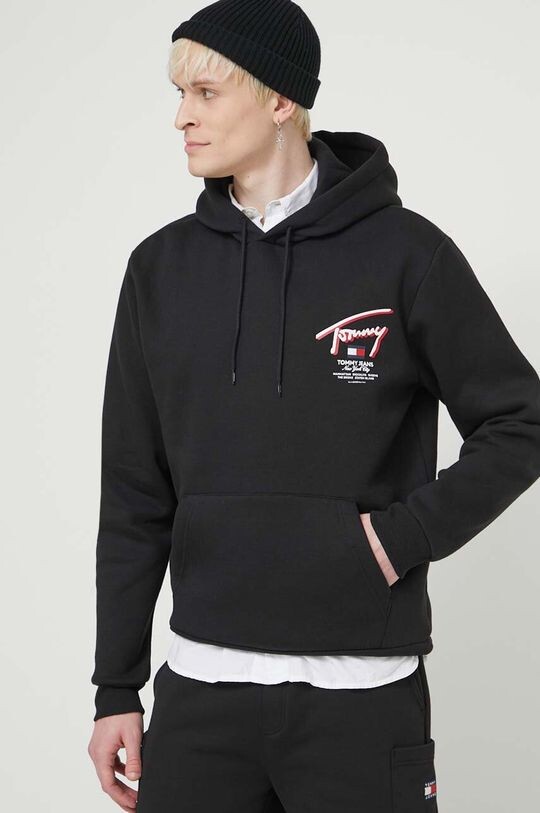 

Толстовка с капюшоном Tommy Jeans, черный