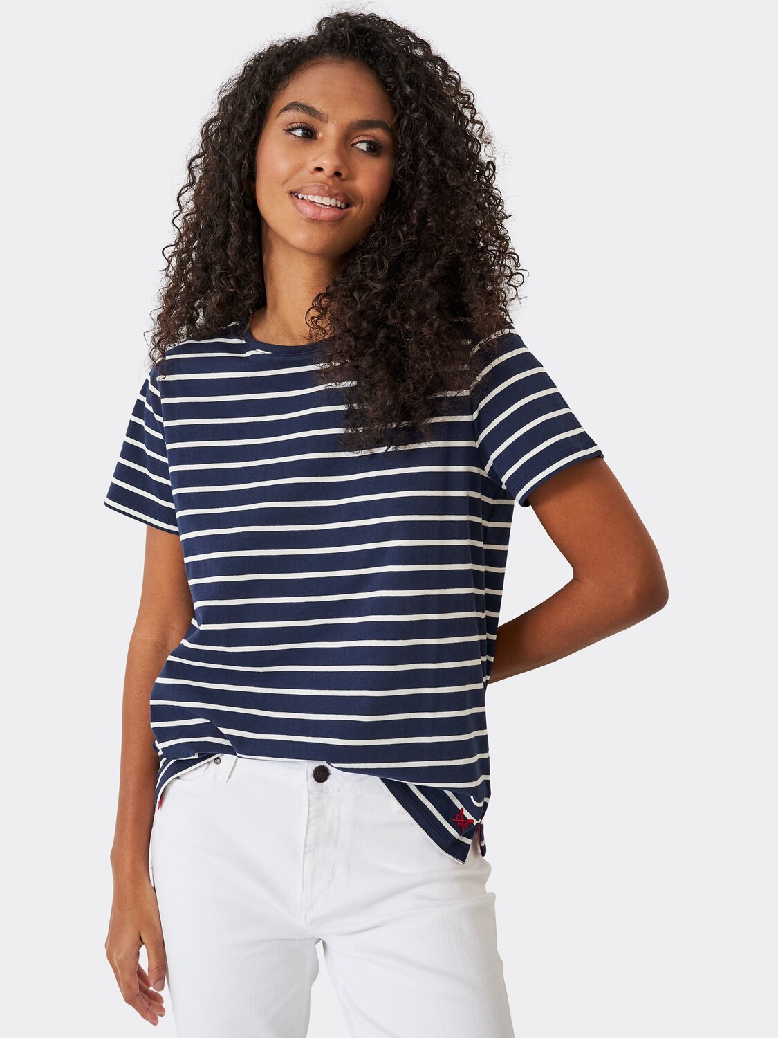 

Футболка Crew Clothing Breton Stripe, темно-синий/мульти