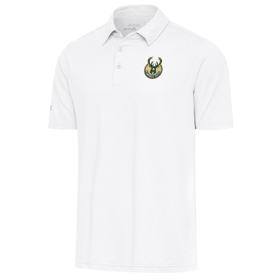 

Поло с коротким рукавом Antigua Milwaukee Bucks, белый