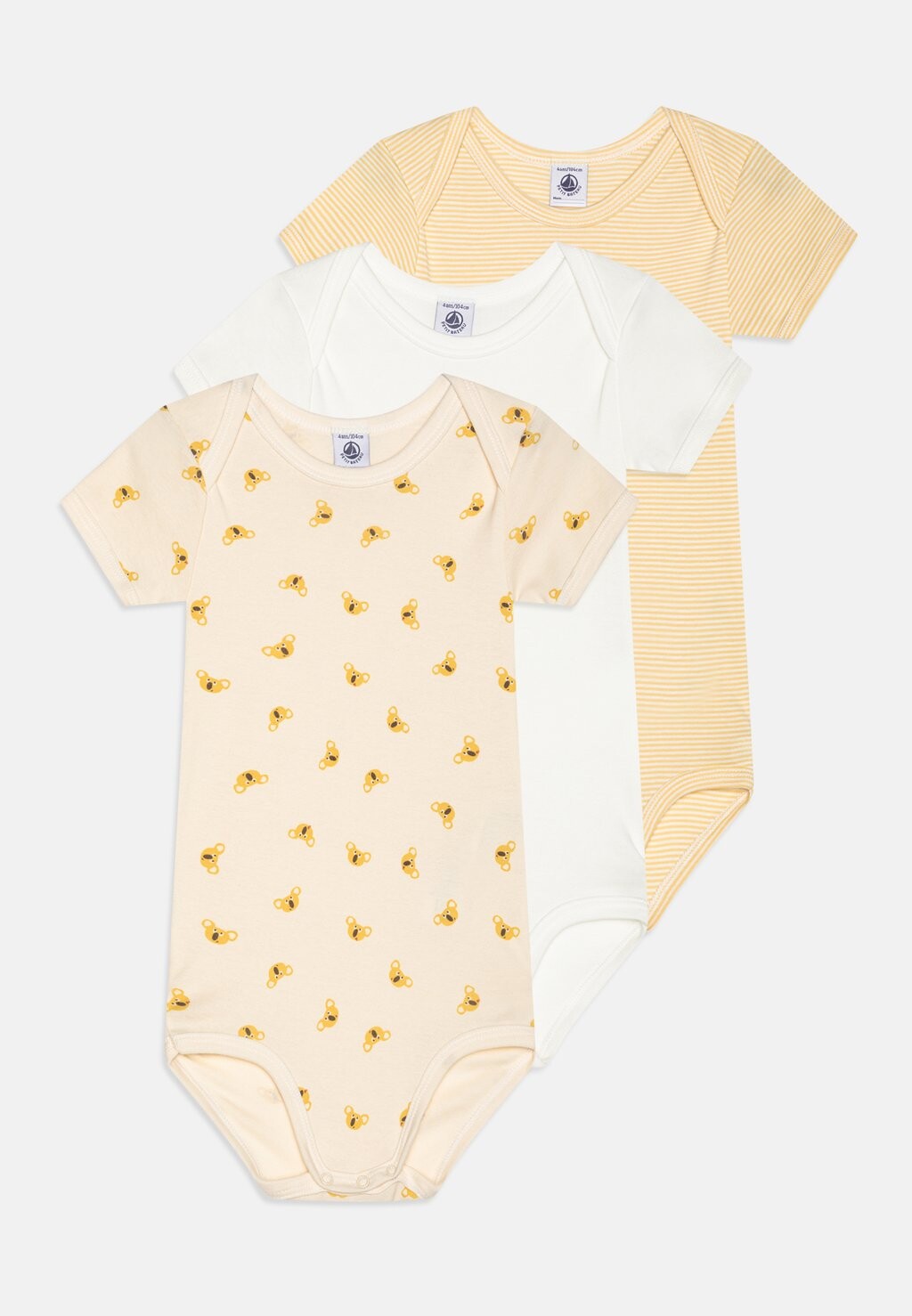 

Боди BABY UNISEX 3 PACK Petit Bateau, цвет multi-coloured
