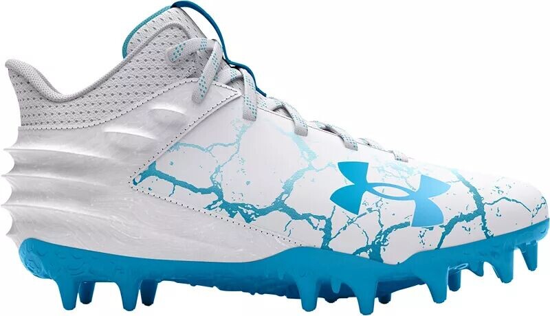 

Детские футбольные бутсы Under Armour из дымчатой ​​замши Select AA MC, синий