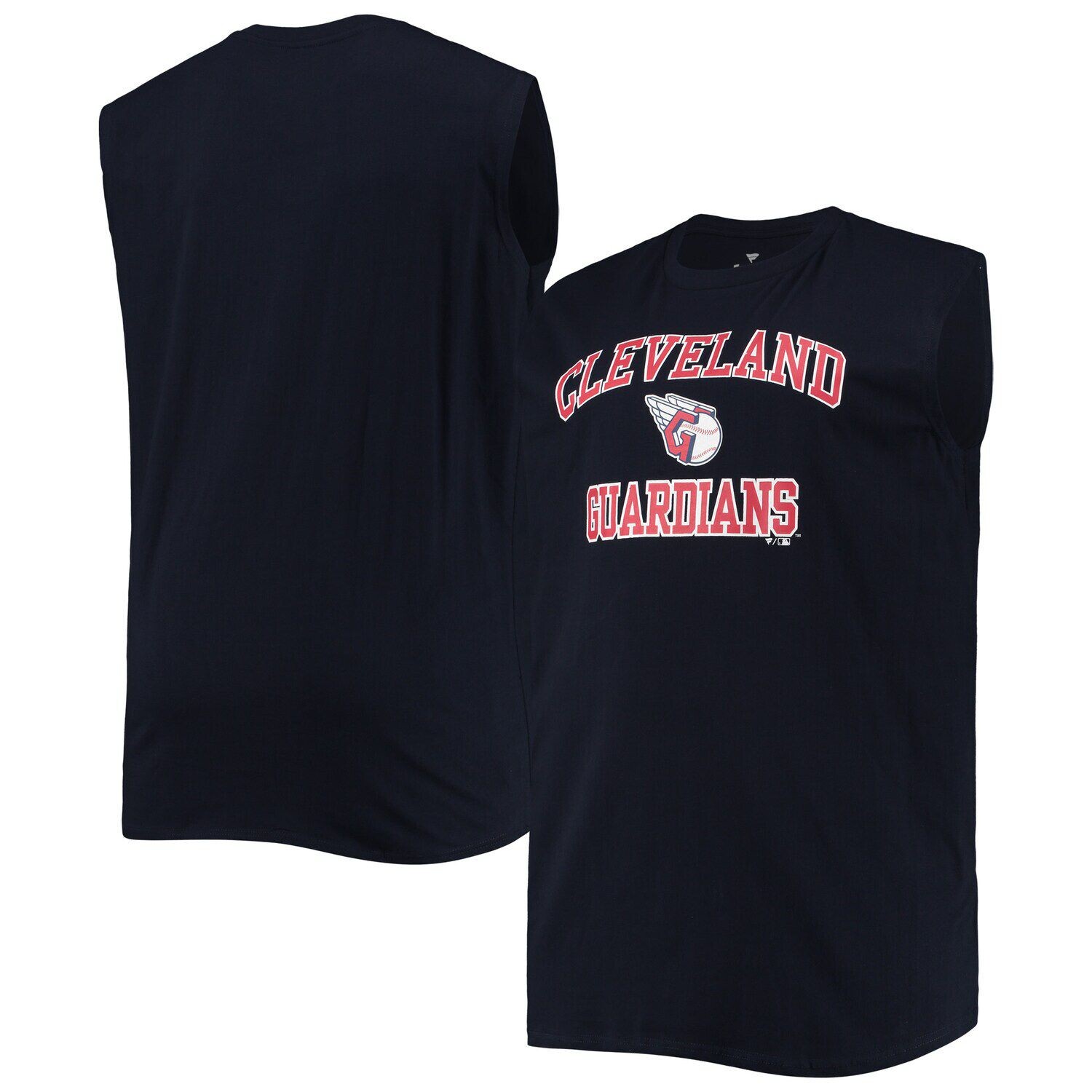 

Мужская темно-синяя майка из джерси Cleveland Guardians Big & Tall