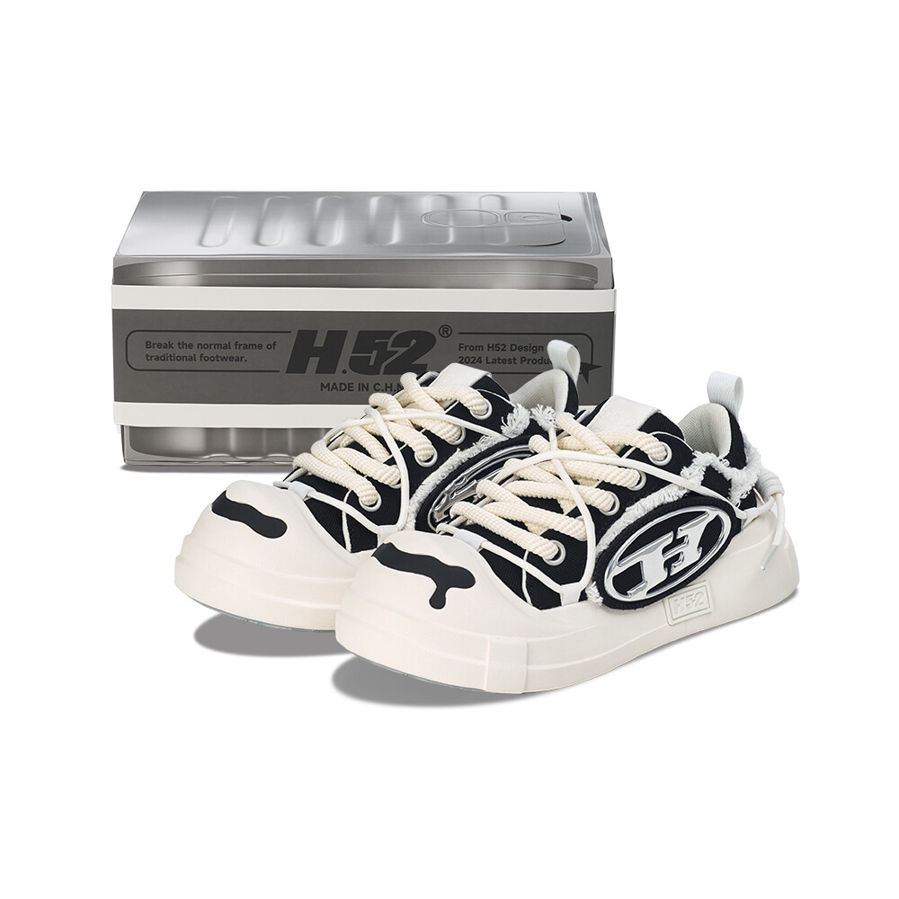 

Кроссовки H-52 Skateboarding Shoes Unisex Low-top White, черный
