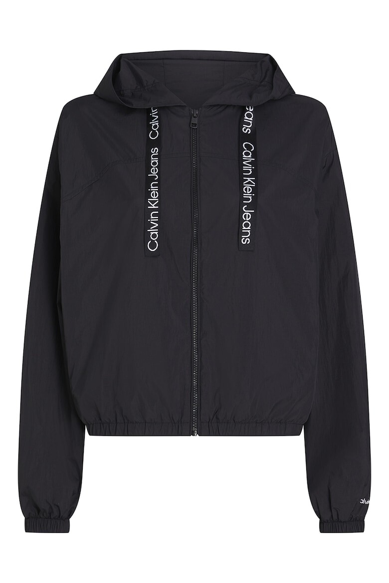 

Куртка на молнии и с капюшоном Calvin Klein Jeans, черный