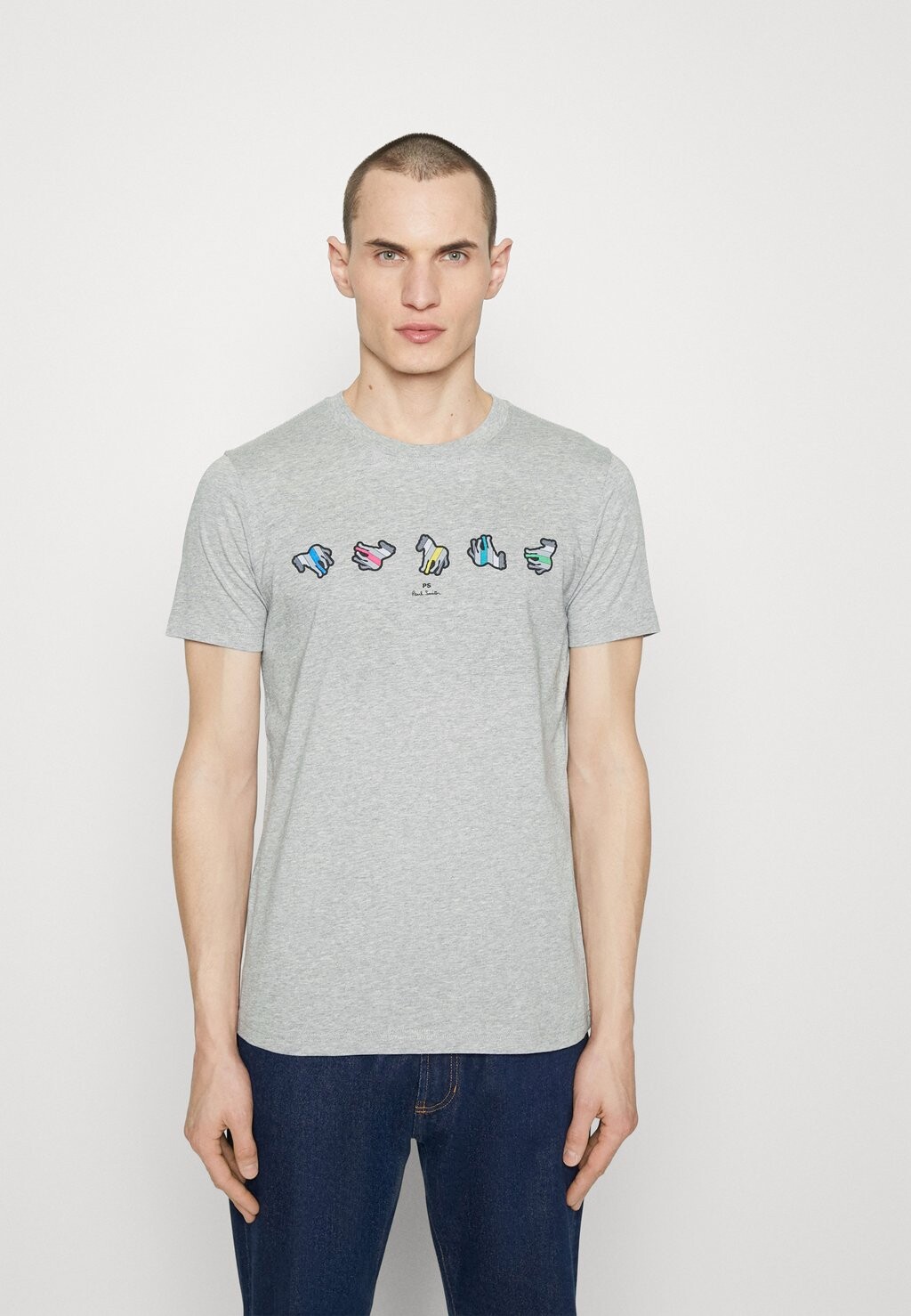 

Футболка с принтом PS Paul Smith, серый