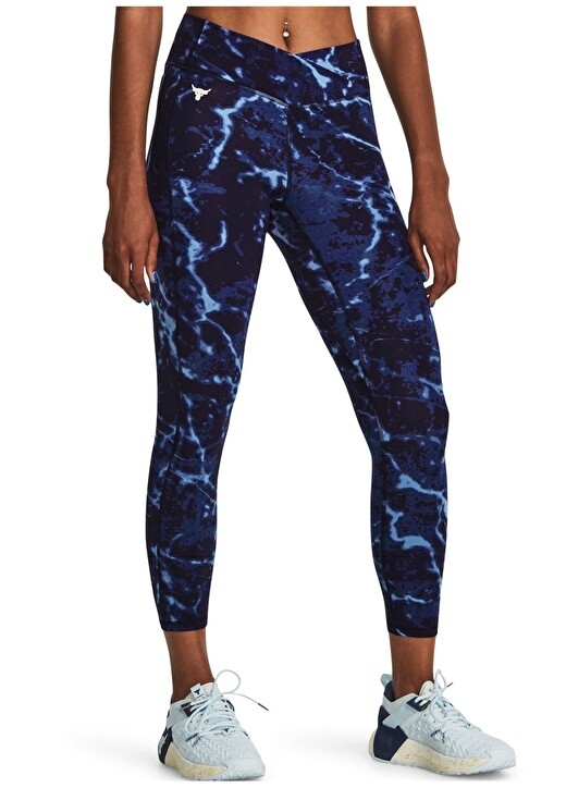 

Темно-синие женские леггинсы с принтом Under Armour