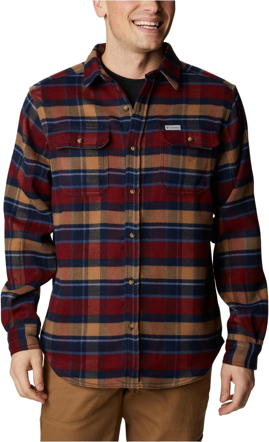 

Рубашка Columbia Deschutes RiverHeavyweight Flannel, цвет Collegiate Navy Large Multi Check