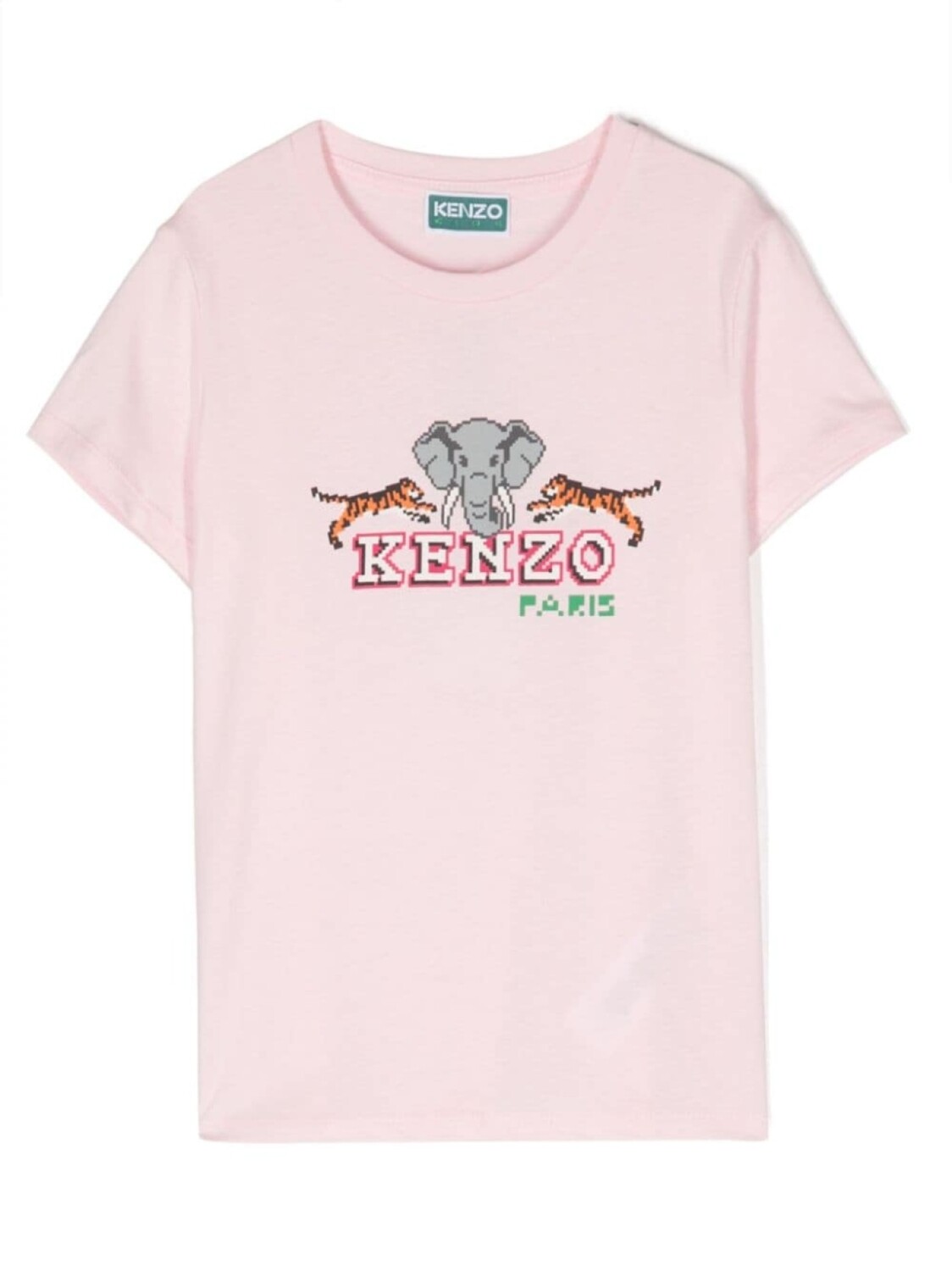 

Kenzo Kids футболка Jungle Game Animals из органического хлопка, розовый