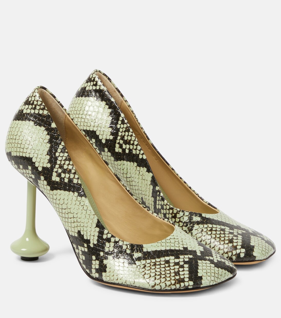 

Игрушечные кожаные туфли Loewe, зеленый