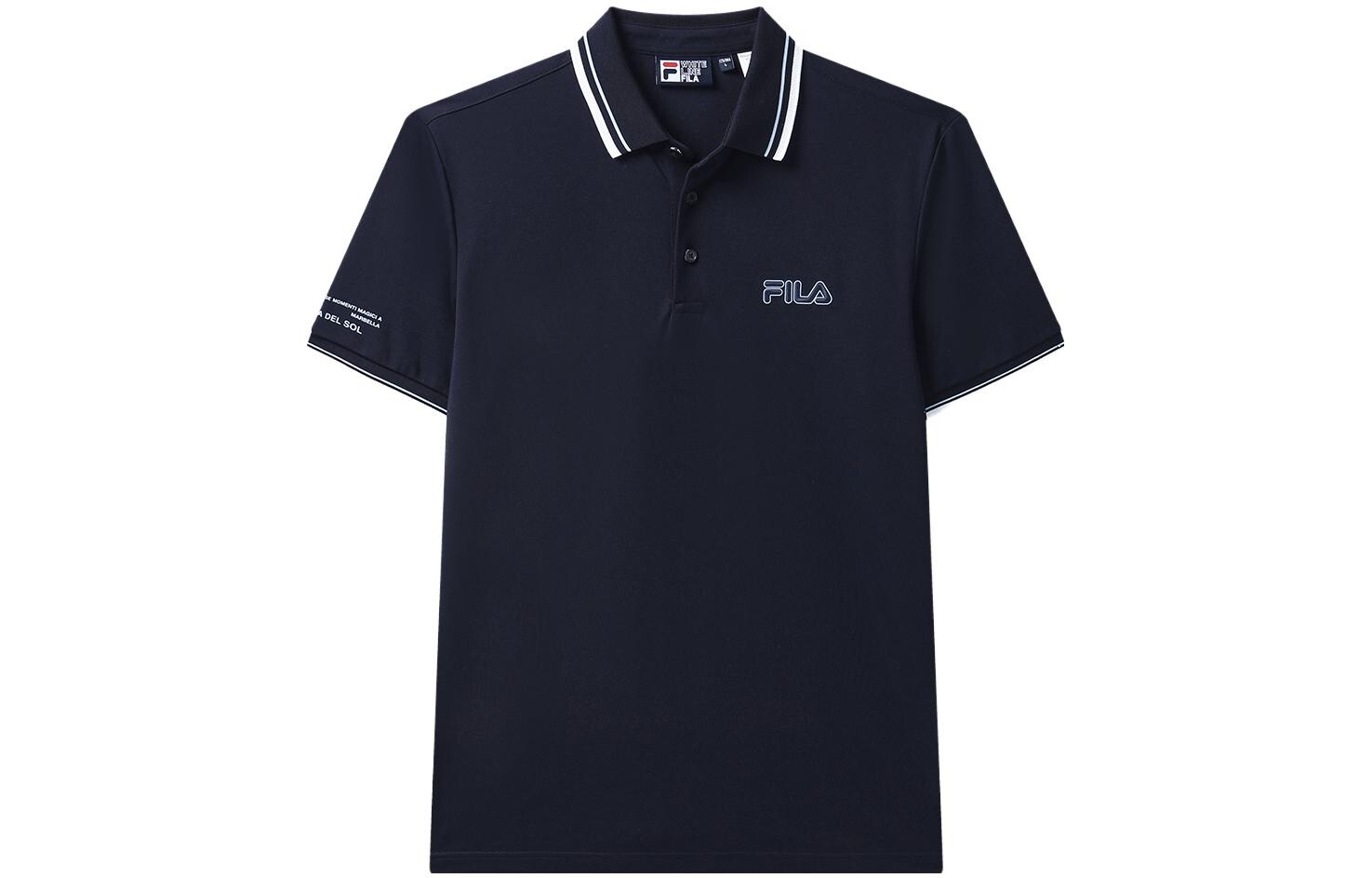 

Рубашка поло мужская темно-синяя Fila, цвет Legend Blue