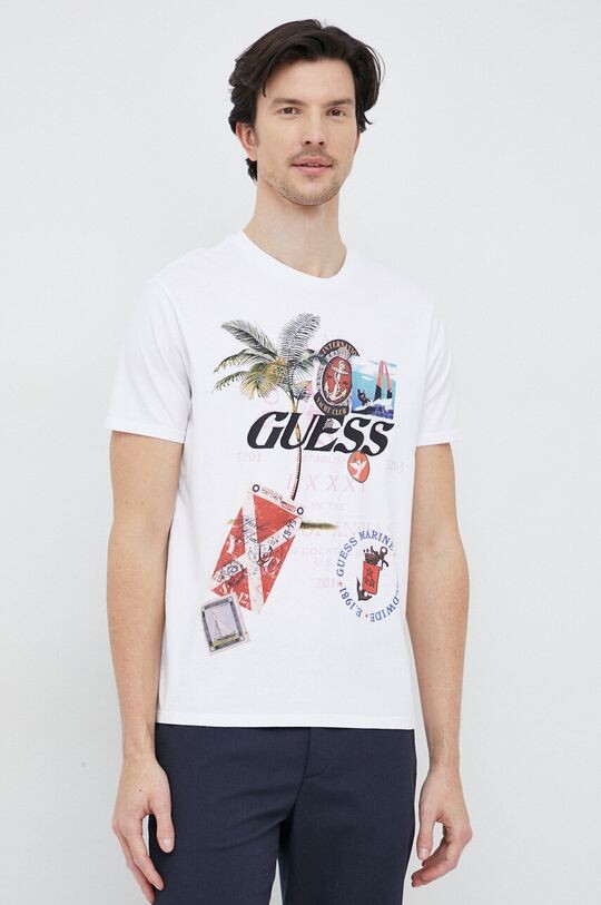 

Футболка из хлопка Guess, белый
