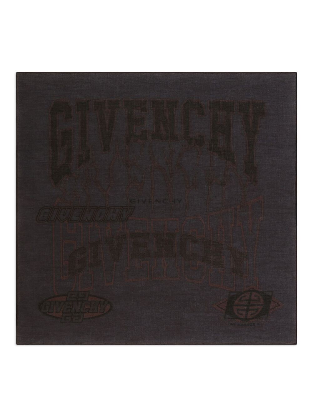 

Шарф-бандана из хлопка с принтом Givenchy, черный