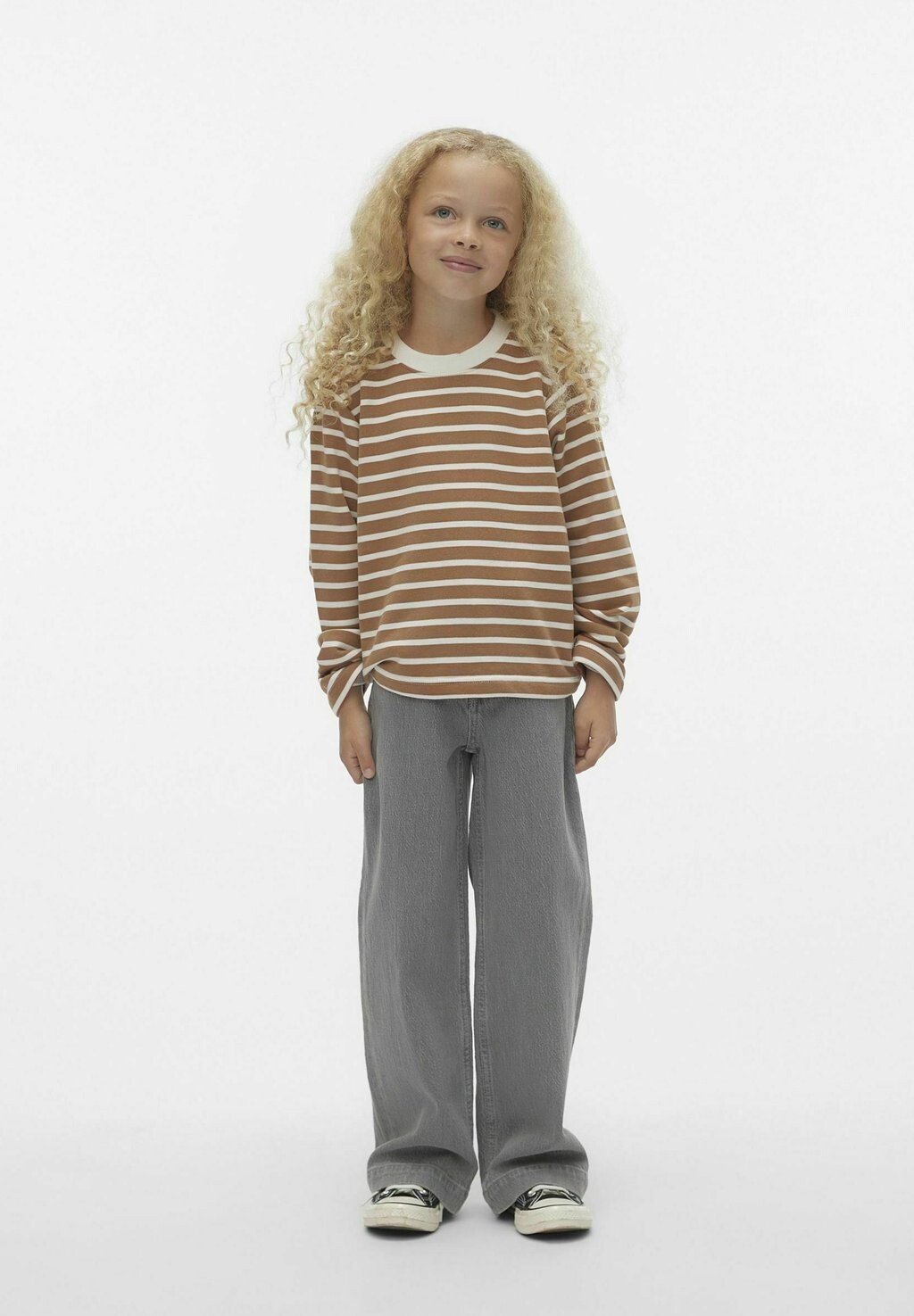 

Футболка с длинным рукавом Kenya VERO MODA Girl, цвет snow white