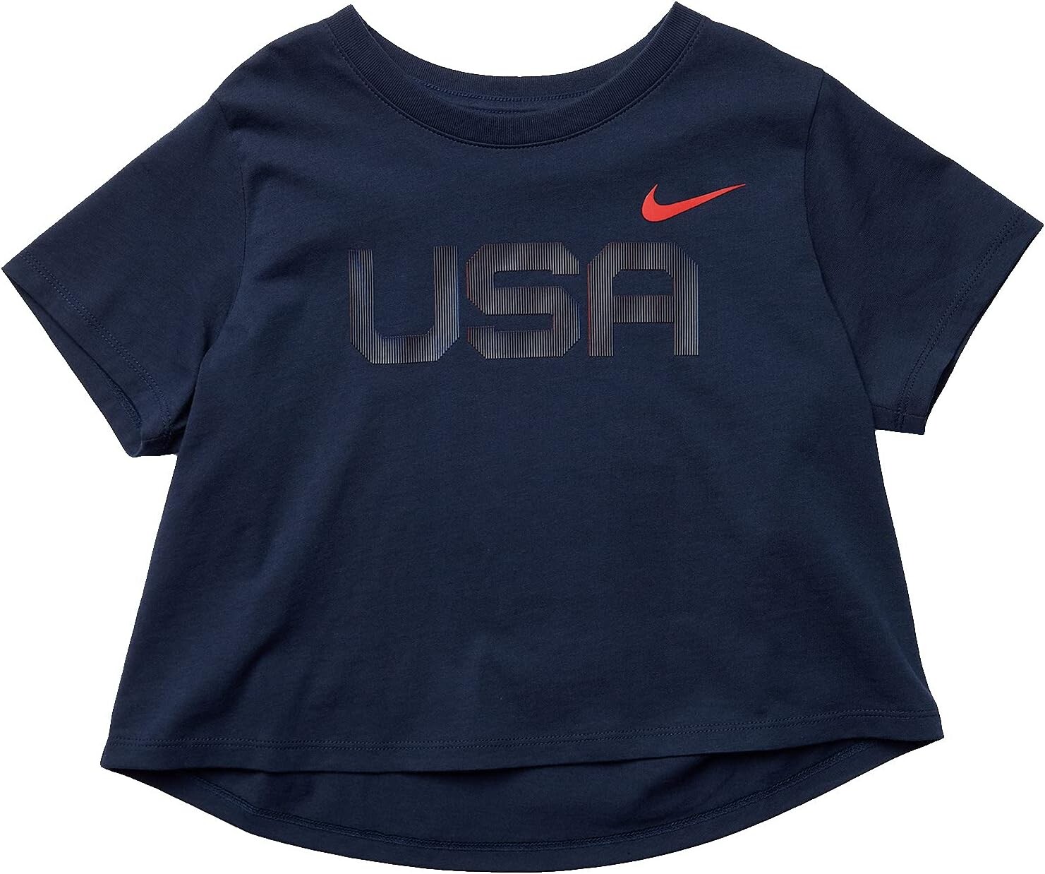 

Футболка Nike NSW Olympic Tokyo 20 Crop Tee, цвет Obsidian