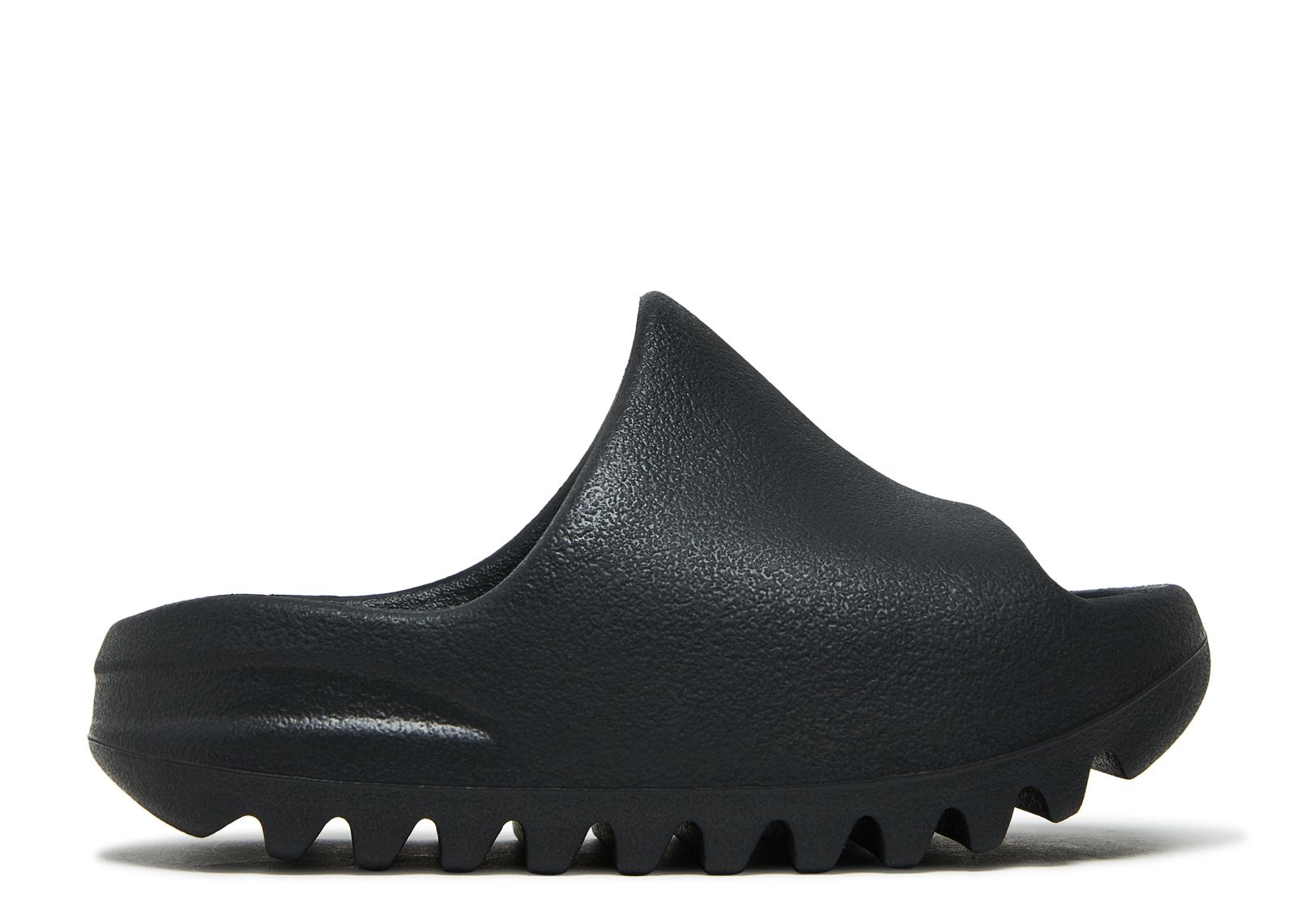 Кроссовки adidas Yeezy Slides Kids 'Onyx', черный верхний ложемент с отделкой кожей на 3 ствола