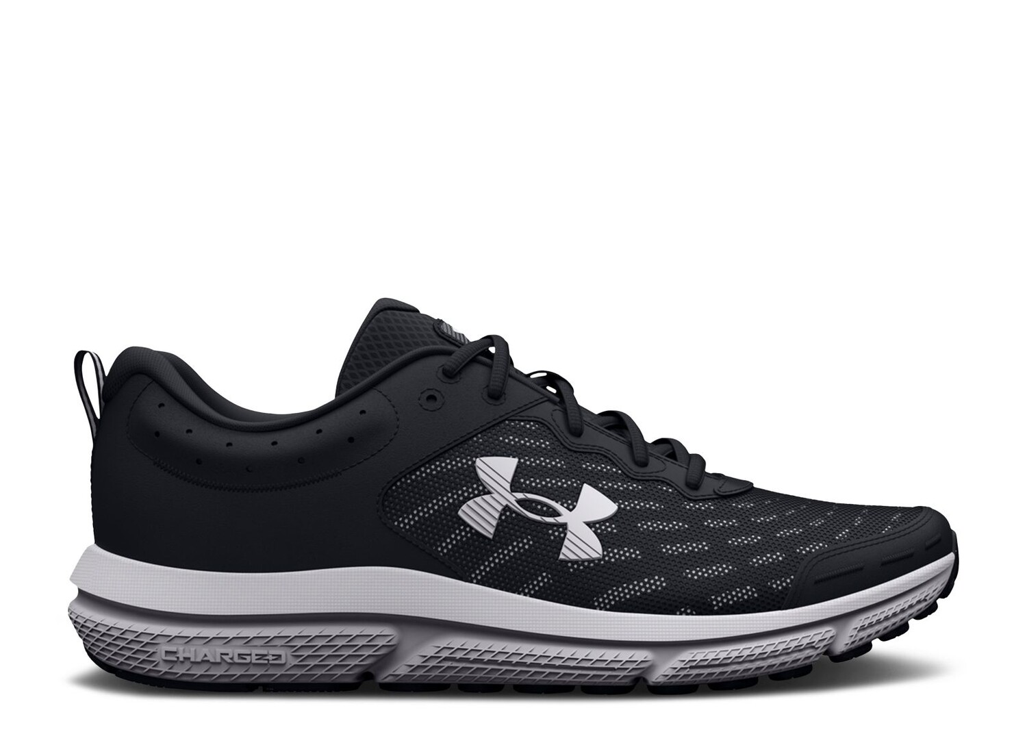 

Кроссовки Under Armour Charged Assert 10 6E Wide 'Black White', черный