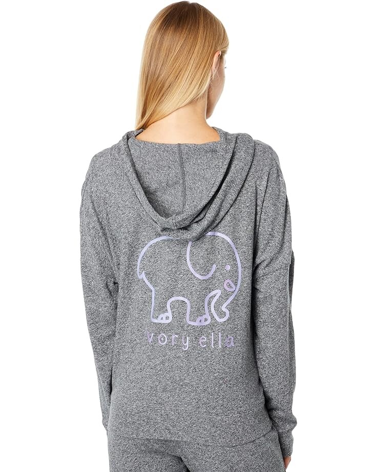 

Худи Ivory Ella Ombre Heritage Lounge Hoodie, цвет Heather Grey