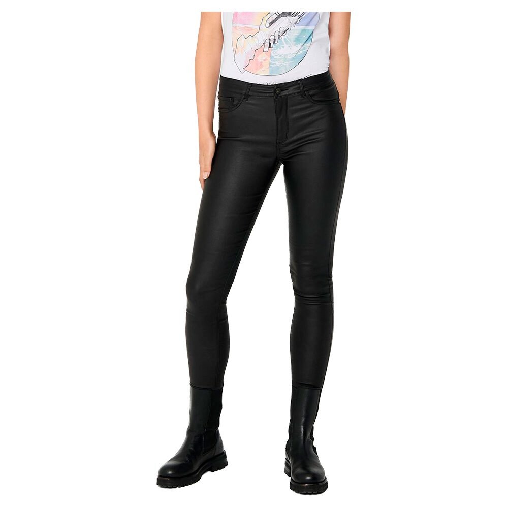 

Брюки Jdy New Thunder Coated High Skinny, черный