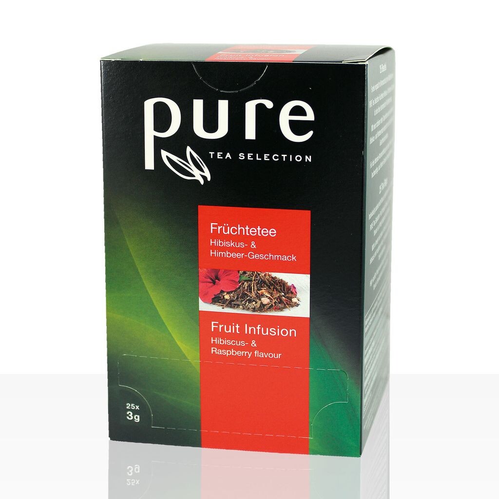 

PURE Tea Selection Фруктовый чай с гибискусом и малиной, 6 чайных пакетиков по 25 штук