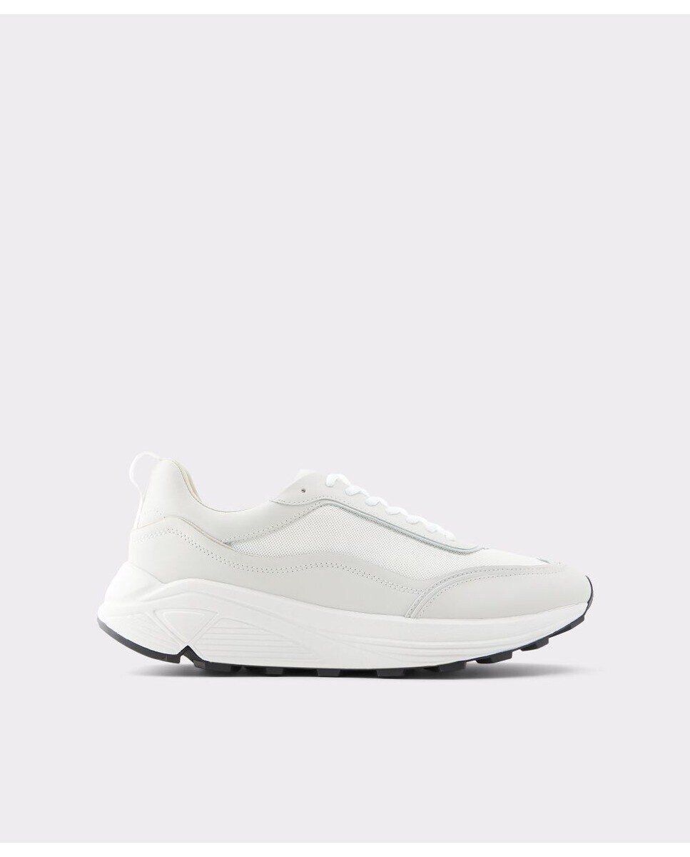 

Мужские белые кожаные кроссовки с круглым носком Aldo, белый