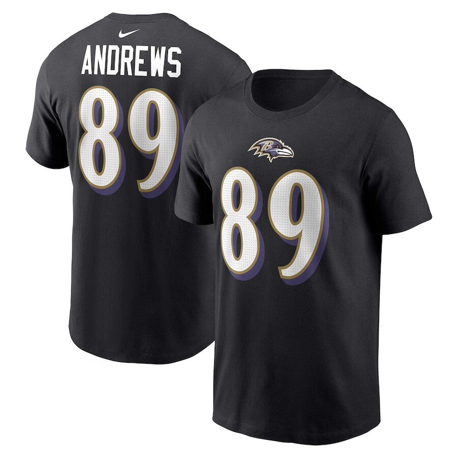 

Футболка с именем и номером Nike Baltimore Ravens, черный