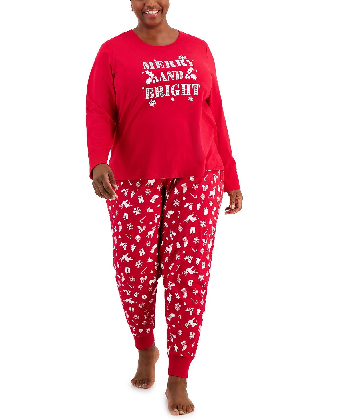 

Пижамный комплект размера плюс Mix It Merry & Bright Family Pajamas