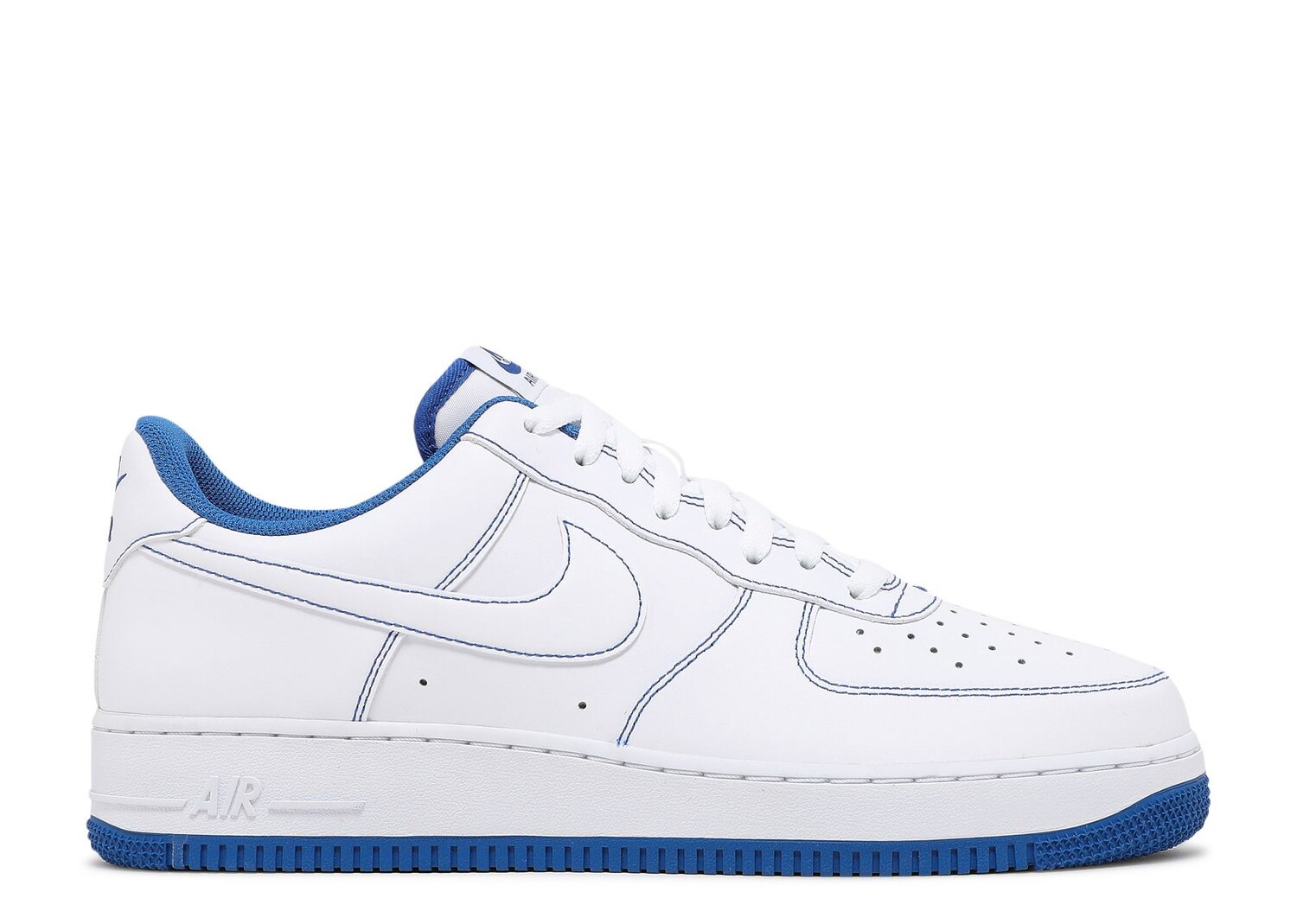 

Кроссовки Nike Air Force 1 '07 'Contrast Stitch - White Game Royal', белый