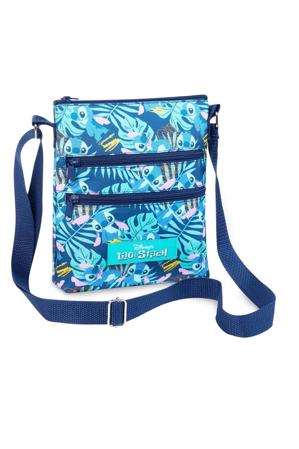 Сумка через плечо Lilo & Stitch Disney, синий школьная сумка лило и стич disney фиолетовый