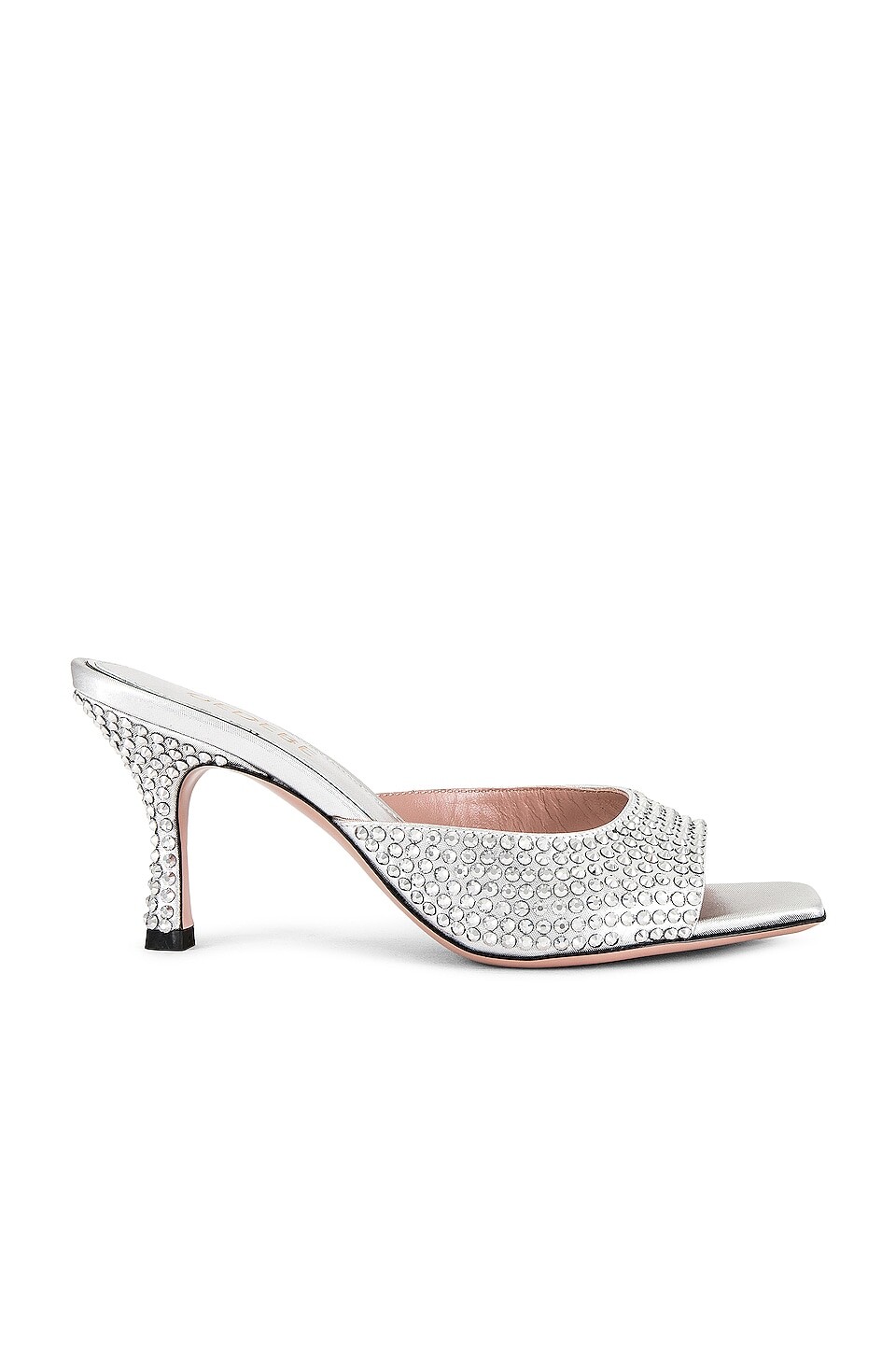 

Мюли GEDEBE Dita 75, цвет Silver & Crystal