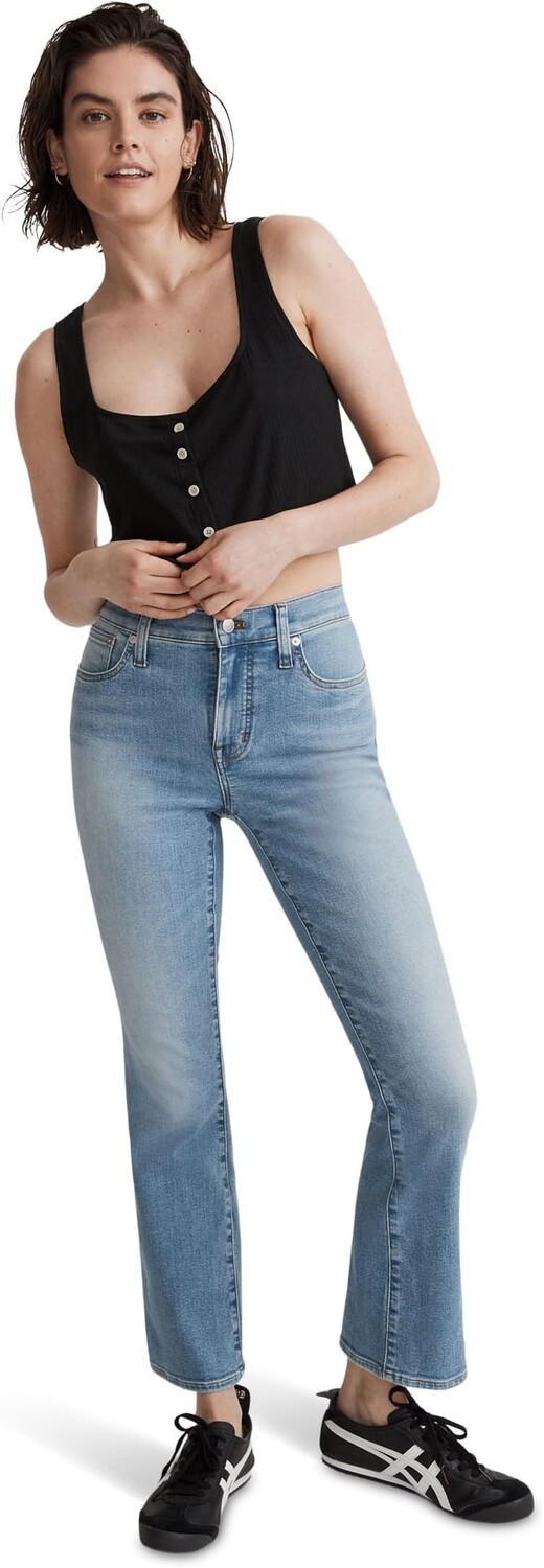 

Джинсы Kick Out Crop Jeans in Carey Wash Madewell, цвет Carey Wash