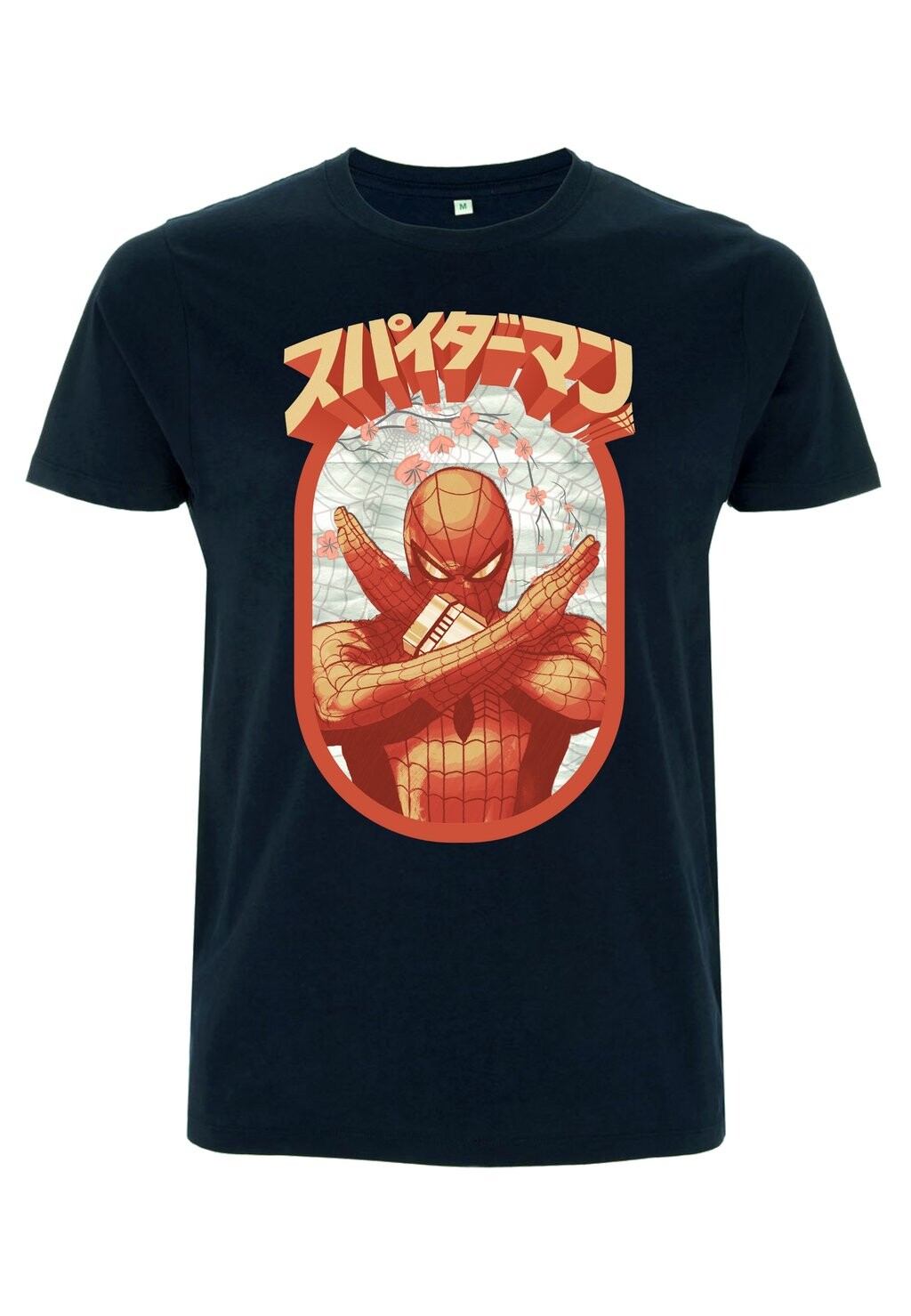 

Футболка с принтом SPIDER-MAN RETRO JAPANESE SPIDERMAN Henry Tiger, темно-синий