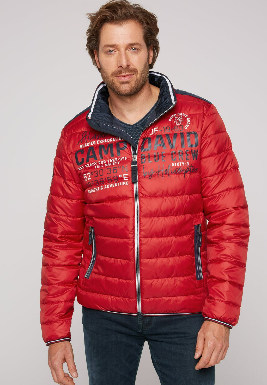 Зимняя куртка UND TAPES Camp David, цвет royal red