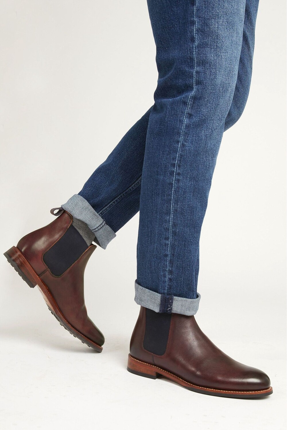 

Chelsea Bayridge Goodyear Welt красные кожаные ботильоны Jones Bootmaker, красный