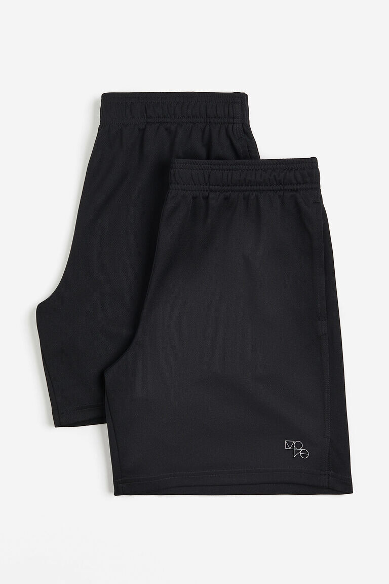 

Комплект из 2 спортивных шорт из сетки drymove H&M, черный